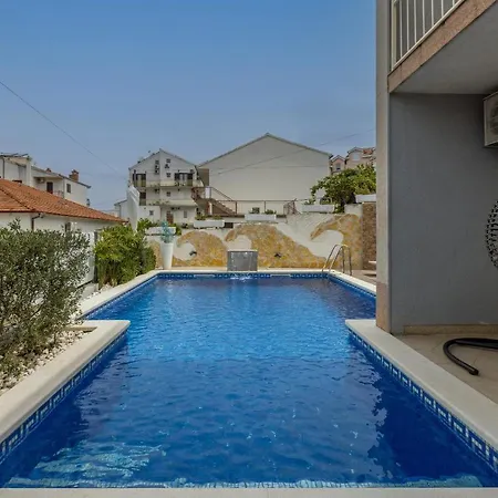 Ines With Pool By The Holiday home Trogir