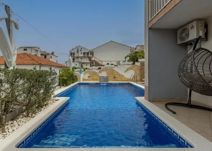 Ines With Pool By The Holiday home Trogir